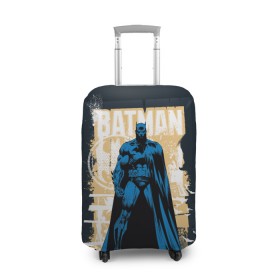 Чехол для чемодана 3D с принтом Batman в Новосибирске, 86% полиэфир, 14% спандекс | двустороннее нанесение принта, прорези для ручек и колес | bat man | batman | batman comics | caped crusader | dark knight | shtatbat | бетмен | брюс уэйн | бэт мен | бэтмен | тёмный рыцарь