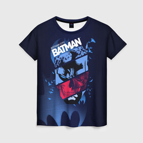 Женская футболка 3D с принтом Gotham City Batman в Новосибирске, 100% полиэфир ( синтетическое хлопкоподобное полотно) | прямой крой, круглый вырез горловины, длина до линии бедер | bat man | batman | batman comics | caped crusader | dark knight | shtatbat | бетмен | брюс уэйн | бэт мен | бэтмен | тёмный рыцарь