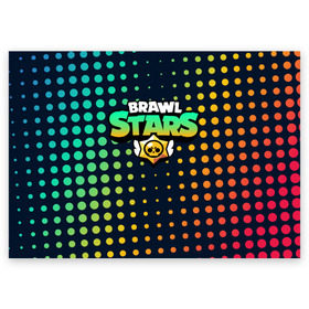 Поздравительная открытка с принтом Brawl Stars в Новосибирске, 100% бумага | плотность бумаги 280 г/м2, матовая, на обратной стороне линовка и место для марки
 | brawl | bs | clash line | fails | funny | leon | moments | stars | supercell | tick | бой | босс | бравл | броубол | бс | драка | звезд | осада | поззи | сейф | старс | цель