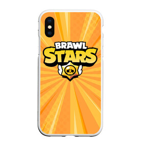 Чехол для iPhone XS Max матовый с принтом Brawl Stars в Новосибирске, Силикон | Область печати: задняя сторона чехла, без боковых панелей | Тематика изображения на принте: brawl | bs | clash line | fails | funny | leon | moments | stars | supercell | tick | бой | босс | бравл | броубол | бс | драка | звезд | осада | поззи | сейф | старс | цель