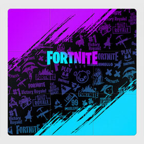 Магнитный плакат 3Х3 с принтом FORTNITE ФОРТНАЙТ в Новосибирске, Полимерный материал с магнитным слоем | 9 деталей размером 9*9 см | fortnite | fortnite 2 | fortnite x маршмелло | ikonik | marshmello | ninja | ninja streamer | иконик | ниндзя | фортнайт | фортнайт 2 | фортнайт глава 2