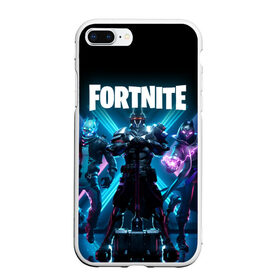 Чехол для iPhone 7/8 Plus матовый с принтом FORTNITE в Новосибирске, Силикон | Область печати: задняя сторона чехла, без боковых панелей | 