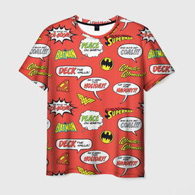 Мужская футболка 3D с принтом DC comics logos в Новосибирске, 100% полиэфир | прямой крой, круглый вырез горловины, длина до линии бедер | bat man | batman | batman comics | caped crusader | comics | dark knight | shtatbat | бетмен | брюс уэйн | бэт мен | бэтмен | тёмный рыцарь