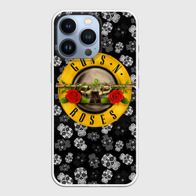 Чехол для iPhone 13 Pro с принтом Guns n roses в Новосибирске,  |  | axl rose | geffen records | gnr | guns | rock | roses | slash | гансы | пистолеты | розы | рок | слеш | эксл роуз