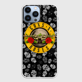 Чехол для iPhone 13 Pro Max с принтом Guns n roses в Новосибирске,  |  | axl rose | geffen records | gnr | guns | rock | roses | slash | гансы | пистолеты | розы | рок | слеш | эксл роуз