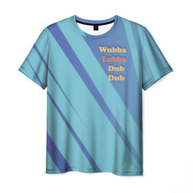 Мужская футболка 3D с принтом Рик и Морти Wubba Lubba Dub в Новосибирске, 100% полиэфир | прямой крой, круглый вырез горловины, длина до линии бедер | dsgnzaets | rick and morty | rick sanchez | vdzajul | wubba lubba dub dub | миссикс | морти | плюмбус | рик | рик и морти