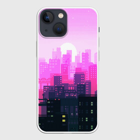 Чехол для iPhone 13 mini с принтом CITY в Новосибирске,  |  | Тематика изображения на принте: bright | colorful | neon | retro | urban | vintage | винтаж | город | неон | ретро | ретро неон