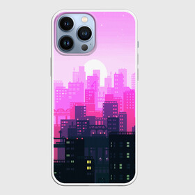 Чехол для iPhone 13 Pro Max с принтом CITY в Новосибирске,  |  | Тематика изображения на принте: bright | colorful | neon | retro | urban | vintage | винтаж | город | неон | ретро | ретро неон