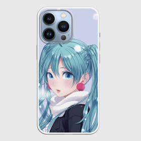 Чехол для iPhone 13 Pro с принтом Hatsune Miku. Winter в Новосибирске,  |  | anime | aquamarin | aquamarine | everlasting | hatsune | j pop | miku | projectdiva | singer | snow | summer | vocaloid | аквамарин | аниме | вокалоид | мику | певица | хацуне | хацунэ