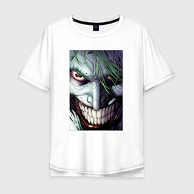 Мужская футболка хлопок Oversize с принтом Joker в Новосибирске, 100% хлопок | свободный крой, круглый ворот, “спинка” длиннее передней части | joker | shtatjoker | артур флек | джокер | жокир