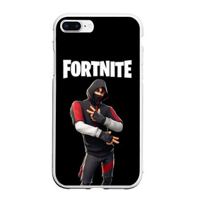 Чехол для iPhone 7Plus/8 Plus матовый с принтом FORTNITE IKONIK (КАПЮШОН) в Новосибирске, Силикон | Область печати: задняя сторона чехла, без боковых панелей | fnchap2 | fortnite | fortnite 2 | fortnite x | ikonik | marshmello | иконик | маршмелло | фортнайт | фортнайт 2 | фортнайт глава 2