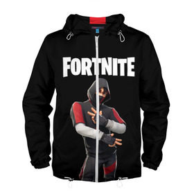 Мужская ветровка 3D с принтом FORTNITE IKONIK (КАПЮШОН) в Новосибирске, 100% полиэстер | подол и капюшон оформлены резинкой с фиксаторами, два кармана без застежек по бокам, один потайной карман на груди | fnchap2 | fortnite | fortnite 2 | fortnite x | ikonik | marshmello | иконик | маршмелло | фортнайт | фортнайт 2 | фортнайт глава 2