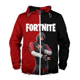 Мужская ветровка 3D с принтом FORTNITE IKONIK в Новосибирске, 100% полиэстер | подол и капюшон оформлены резинкой с фиксаторами, два кармана без застежек по бокам, один потайной карман на груди | Тематика изображения на принте: fortnite | fortnite 2 | fortnite x маршмелло | ikonik | marshmello | ninja | ninja streamer | иконик | ниндзя | фортнайт | фортнайт 2 | фортнайт глава 2