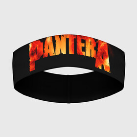 Повязка на голову 3D с принтом Pantera в Новосибирске,  |  | american | anselmo | havy metal | pantera | philip anselmo | trash metal | ансельмо | пантера | фил ансельмо