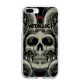 Чехол для iPhone 7Plus/8 Plus матовый с принтом Metallica в Новосибирске, Силикон | Область печати: задняя сторона чехла, без боковых панелей | album | black | concert | heavy | kirk | metal | metallica | music | rock | tolls | джеймс хэтфилд | кирк хэмметт | клифф бёртон | ларс ульрих | метал | металлика | трэш