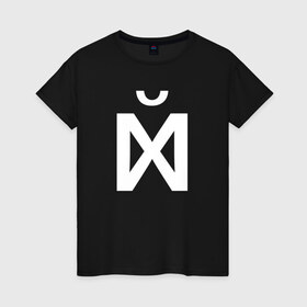 Женская футболка хлопок с принтом Х в Новосибирске, 100% хлопок | прямой крой, круглый вырез горловины, длина до линии бедер, слегка спущенное плечо | xyn | абстракция | маты | метамодернизм | надписи