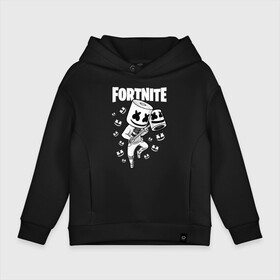 Детское худи Oversize хлопок с принтом FORTNITE MARSHMELLO в Новосибирске, френч-терри — 70% хлопок, 30% полиэстер. Мягкий теплый начес внутри —100% хлопок | боковые карманы, эластичные манжеты и нижняя кромка, капюшон на магнитной кнопке | Тематика изображения на принте: chapter 2 | fortnite | marshmello | диджей | игры | маршмэллоу | молоток | фортнайт