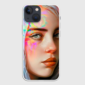 Чехол для iPhone 13 mini с принтом Билли Айлиш в Новосибирске,  |  | bilie | billie | eilish | lovely | music | oceaneyes | pop | айлиш | алиш | били | билли | девушка | инди | музыка | океан | пафосная | поп | эйлиш | элиш