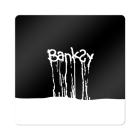 Магнит виниловый Квадрат с принтом Banksy в Новосибирске, полимерный материал с магнитным слоем | размер 9*9 см, закругленные углы | art | banksy | street | street art | арт | бэнкси | стрит | стрит арт