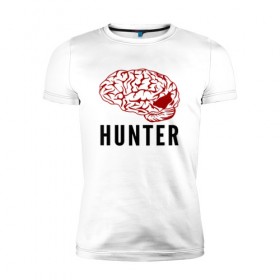 Мужская футболка премиум с принтом Mindhunter в Новосибирске, 92% хлопок, 8% лайкра | приталенный силуэт, круглый вырез ворота, длина до линии бедра, короткий рукав | hunter | mind | mindhunter | netflix | мозг | охотник | охотник за разумом | разум | сериал