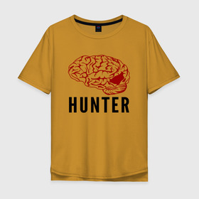 Мужская футболка хлопок Oversize с принтом Mindhunter в Новосибирске, 100% хлопок | свободный крой, круглый ворот, “спинка” длиннее передней части | Тематика изображения на принте: hunter | mind | mindhunter | netflix | мозг | охотник | охотник за разумом | разум | сериал