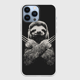 Чехол для iPhone 13 Pro Max с принтом Slotherine в Новосибирске,  |  | Тематика изображения на принте: animals | wolverine | ленивец | росомаха