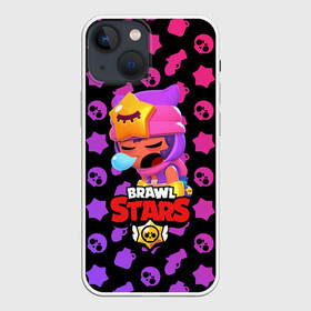 Чехол для iPhone 13 mini с принтом BRAWL STARS   SANDY в Новосибирске,  |  | brawl | bull | colt | crow | game | games | leon | online | penny | poco | sandy | shelly | spike | star | stars | wanted | брав | бравл | браво | звезда | звезды | игра | игры | лого | онлайн | сенди | старс | сэнди