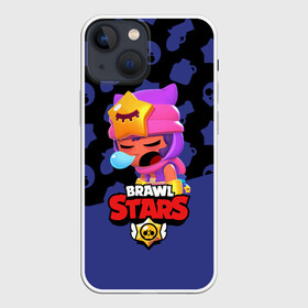 Чехол для iPhone 13 mini с принтом BRAWL STARS   SANDY в Новосибирске,  |  | brawl | bull | colt | crow | game | games | leon | online | penny | poco | sandy | shelly | spike | star | stars | wanted | брав | бравл | браво | звезда | звезды | игра | игры | лого | онлайн | сенди | старс | сэнди