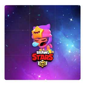 Магнитный плакат 3Х3 с принтом SANDY SPACE (Brawl Stars) в Новосибирске, Полимерный материал с магнитным слоем | 9 деталей размером 9*9 см | brawl | bull | colt | crow | game | games | leon | online | penny | poco | sandy | shelly | spike | star | stars | wanted | брав | бравл | браво | звезда | звезды | игра | игры | лого | онлайн | сенди | старс | сэнди