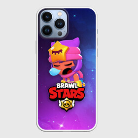 Чехол для iPhone 13 Pro Max с принтом SANDY SPACE (Brawl Stars) в Новосибирске,  |  | Тематика изображения на принте: brawl | bull | colt | crow | game | games | leon | online | penny | poco | sandy | shelly | spike | star | stars | wanted | брав | бравл | браво | звезда | звезды | игра | игры | лого | онлайн | сенди | старс | сэнди