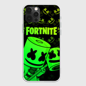 Чехол для iPhone 12 Pro с принтом FORTNITE MARSHMELLO в Новосибирске, силикон | область печати: задняя сторона чехла, без боковых панелей | chapter 2 | fortnite | marshmello | диджей | игры | маршмэллоу | молоток | фортнайт