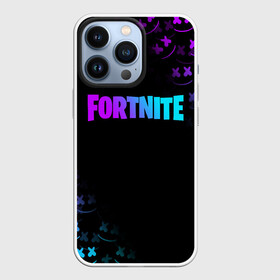 Чехол для iPhone 13 Pro с принтом FORTNITE x MARSHMELLO в Новосибирске,  |  | Тематика изображения на принте: fnchap2 | fortnite | fortnite 2 | fortnite x | marshmello | маршмелло | фортнайт | фортнайт 2 | фортнайт глава 2