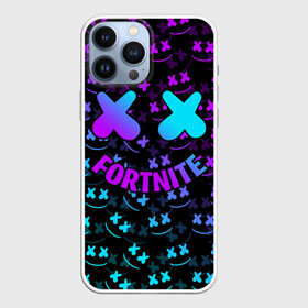 Чехол для iPhone 13 Pro Max с принтом FORTNITE x MARSHMELLO в Новосибирске,  |  | Тематика изображения на принте: fnchap2 | fortnite | fortnite 2 | fortnite x | marshmello | маршмелло | фортнайт | фортнайт 2 | фортнайт глава 2