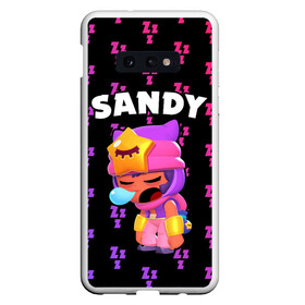 Чехол для Samsung S10E с принтом BRAWL STARS - SANDY (Zzz) в Новосибирске, Силикон | Область печати: задняя сторона чехла, без боковых панелей | brawl | bull | colt | crow | game | games | leon | online | penny | poco | sandy | shelly | spike | star | stars | wanted | брав | бравл | браво | звезда | звезды | игра | игры | лого | онлайн | сенди | старс | сэнди