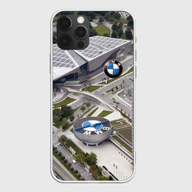 Чехол для iPhone 12 Pro с принтом BMW city в Новосибирске, силикон | область печати: задняя сторона чехла, без боковых панелей | bmw | buildings | city | germany | munich | prestige | бмв | германия | город | здания | мюнхен | престиж