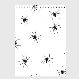 Скетчбук с принтом Пауки в Новосибирске, 100% бумага
 | 48 листов, плотность листов — 100 г/м2, плотность картонной обложки — 250 г/м2. Листы скреплены сверху удобной пружинной спиралью | spider | spiders | абстрактный | абстракция | животное | животные | жук | жуки | насекомое | насекомые | паук | паучий | паучки | паучок | природа | фауна