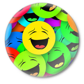 Значок с принтом Эмодзи смайлы в Новосибирске,  металл | круглая форма, металлическая застежка в виде булавки | emoji | настроение | позитив | смайлики | смайлы | стикеры | текстура смайл | улыбки | фон смайл | эмодзи