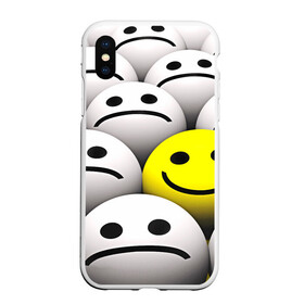 Чехол для iPhone XS Max матовый с принтом EMOJI 2019 в Новосибирске, Силикон | Область печати: задняя сторона чехла, без боковых панелей | emoji | настроение | позитив | смайлики | смайлы | стикеры | текстура смайл | улыбки | фон смайл | эмодзи