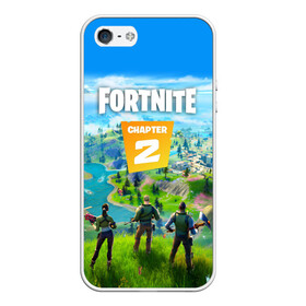 Чехол для iPhone 5/5S матовый с принтом FORTNITE 2 ЧАСТЬ (2 СТОРОНЫ) в Новосибирске, Силикон | Область печати: задняя сторона чехла, без боковых панелей | 1 сезон | 11 сезон | 2 часть | battle | chapter 2 | fort | fortnite | fortnite 2 | royale | season 11 | битва | королевская | форт | фортнайт