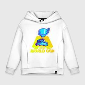 Детское худи Oversize хлопок с принтом WORLD CUP FORTNITE в Новосибирске, френч-терри — 70% хлопок, 30% полиэстер. Мягкий теплый начес внутри —100% хлопок | боковые карманы, эластичные манжеты и нижняя кромка, капюшон на магнитной кнопке | 11 сезон | 2 часть | cup | fort | fortnite | fortnite 2 | season 11 | world | worldcup | битва | ворлд | кап | королевская | форт | фортнайт