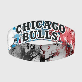 Повязка на голову 3D с принтом Чикаго Буллз в Новосибирске,  |  | bulls | chicago | chicago bulls | nba | баскетбол | буллз | нба | чикаго | чикаго буллз