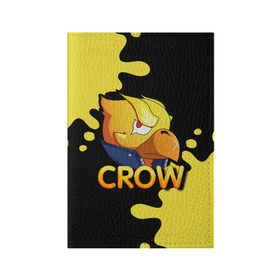 Обложка для паспорта матовая кожа с принтом Crow (Brawl Stars) в Новосибирске, натуральная матовая кожа | размер 19,3 х 13,7 см; прозрачные пластиковые крепления | Тематика изображения на принте: brawl stars | crow | game | leon | бравл | бравл стар | бравл старс | ворон | ворона | детская | детям | игра | компьютерная игра | кров | леон | персонаж | развлечение