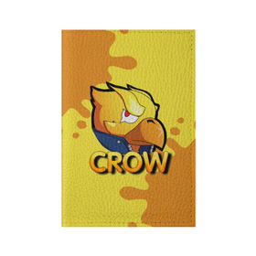 Обложка для паспорта матовая кожа с принтом Crow (Brawl Stars) в Новосибирске, натуральная матовая кожа | размер 19,3 х 13,7 см; прозрачные пластиковые крепления | Тематика изображения на принте: brawl stars | crow | game | leon | бравл | бравл стар | бравл старс | ворон | ворона | детская | детям | игра | компьютерная игра | кров | леон | персонаж | развлечение