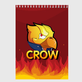 Скетчбук с принтом Crow (Brawl Stars) в Новосибирске, 100% бумага
 | 48 листов, плотность листов — 100 г/м2, плотность картонной обложки — 250 г/м2. Листы скреплены сверху удобной пружинной спиралью | brawl stars | crow | game | leon | бравл | бравл стар | бравл старс | ворон | ворона | детская | детям | игра | компьютерная игра | кров | леон | персонаж | развлечение