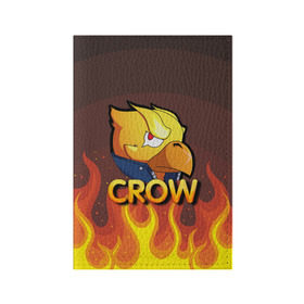 Обложка для паспорта матовая кожа с принтом Crow (Brawl Stars) в Новосибирске, натуральная матовая кожа | размер 19,3 х 13,7 см; прозрачные пластиковые крепления | Тематика изображения на принте: brawl stars | crow | game | leon | бравл | бравл стар | бравл старс | ворон | ворона | детская | детям | игра | компьютерная игра | кров | леон | персонаж | развлечение