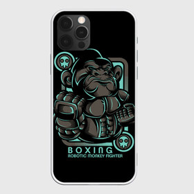 Чехол для iPhone 12 Pro Max с принтом Gorilla fighter в Новосибирске, Силикон |  | Тематика изображения на принте: boxing | cool | fighter | fist | glove | gorilla | monkey | power | punch | robot | боец | бокс | горилла | крутая | кулак | обезьяна | перчатка | робот | сила | удар