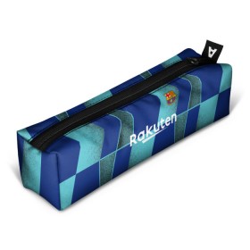 Пенал 3D с принтом Barcelona PreMatch kit в Новосибирске, 100% полиэстер | плотная ткань, застежка на молнии | Тематика изображения на принте: barcelona | champions | laliga | league | messi | spain | барселона | испания | лига | месси | чемпионов