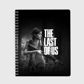 Тетрадь с принтом THE LAST OF US в Новосибирске, 100% бумага | 48 листов, плотность листов — 60 г/м2, плотность картонной обложки — 250 г/м2. Листы скреплены сбоку удобной пружинной спиралью. Уголки страниц и обложки скругленные. Цвет линий — светло-серый
 | cicadas | fireflies | naughty dog | the last of us | the last of us part 2 | джоэл | последние из нас | цикады | элли