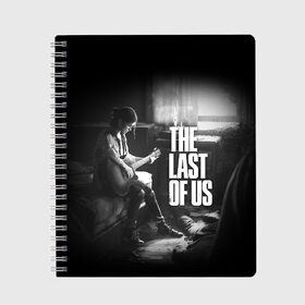 Тетрадь с принтом THE LAST OF US в Новосибирске, 100% бумага | 48 листов, плотность листов — 60 г/м2, плотность картонной обложки — 250 г/м2. Листы скреплены сбоку удобной пружинной спиралью. Уголки страниц и обложки скругленные. Цвет линий — светло-серый
 | cicadas | fireflies | naughty dog | the last of us | the last of us part 2 | джоэл | последние из нас | цикады | элли