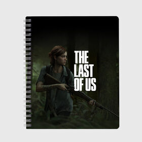 Тетрадь с принтом THE LAST OF US в Новосибирске, 100% бумага | 48 листов, плотность листов — 60 г/м2, плотность картонной обложки — 250 г/м2. Листы скреплены сбоку удобной пружинной спиралью. Уголки страниц и обложки скругленные. Цвет линий — светло-серый
 | cicadas | fireflies | naughty dog | the last of us | the last of us part 2 | джоэл | последние из нас | цикады | элли